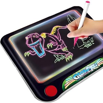 Retoo Zaubertafel LCD 12'' Schreibtafel Zeichenbrett Kinder Tablet Maltafel Zeichenboard, (Set, Grafiktablet, 4 x Marker, Tuch, 3 x Vorlage), Kompetenzentwicklung, Leicht zu transport und aufzubewahren, Sparsam