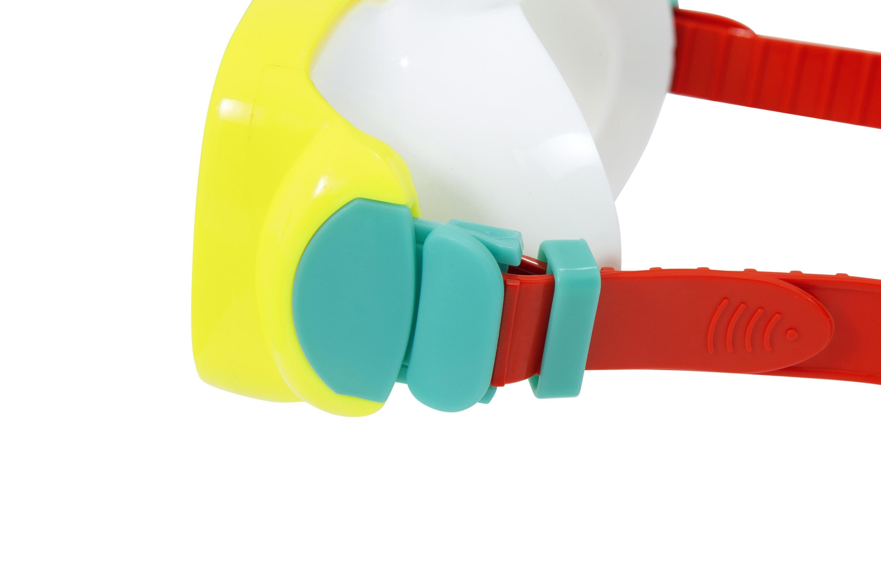 Bestway Taucherbrille Explora Essential™ Tauchmaske ab 7 Jahren, (Packung, 1-St., Verstellbares, zweigeteiltes Kopfband), 100% latexfrei