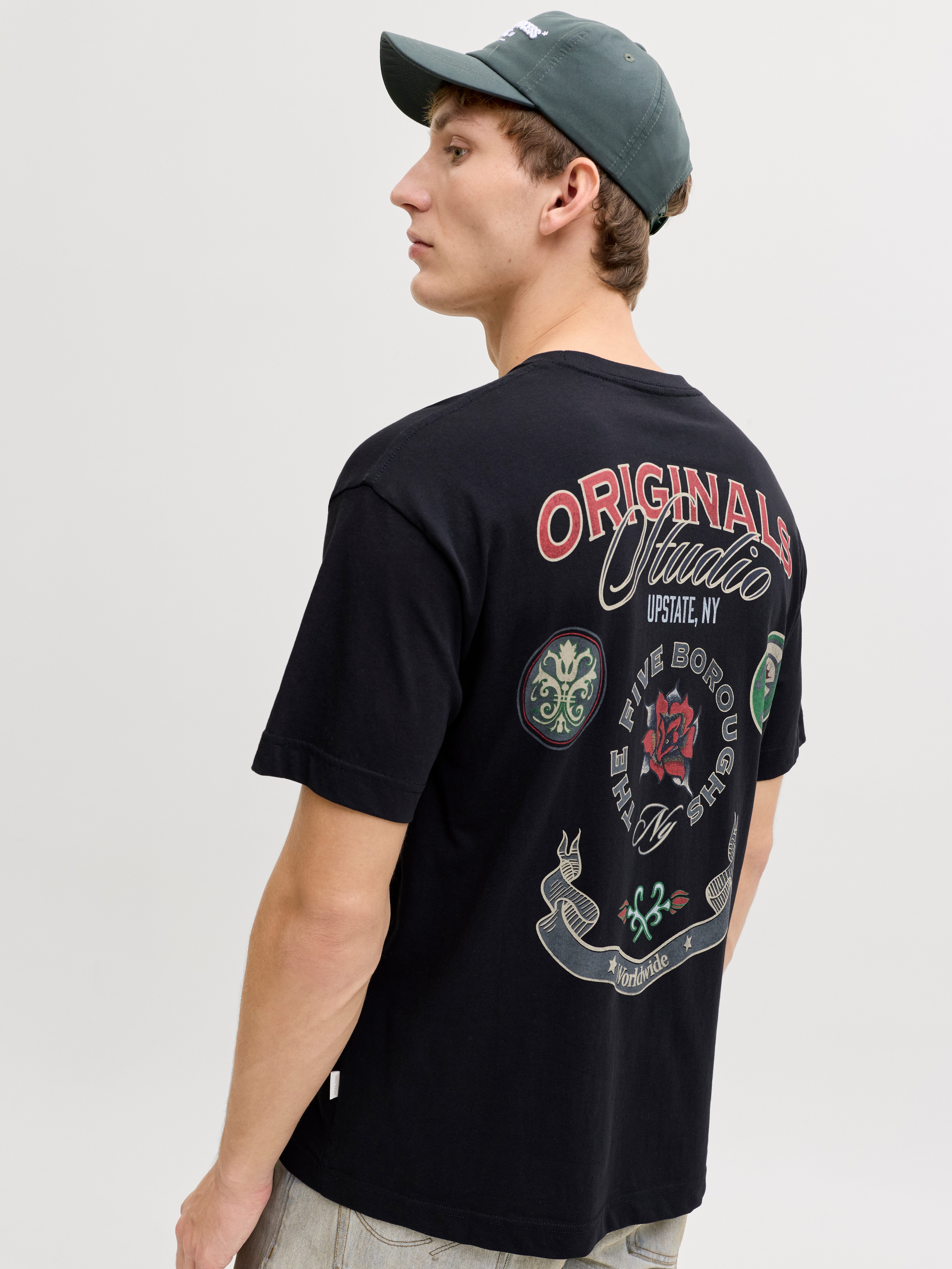 Jack & Jones T-Shirt JORUPSTATE GRAPHIC BACK TEE SS CN günstig online kaufen