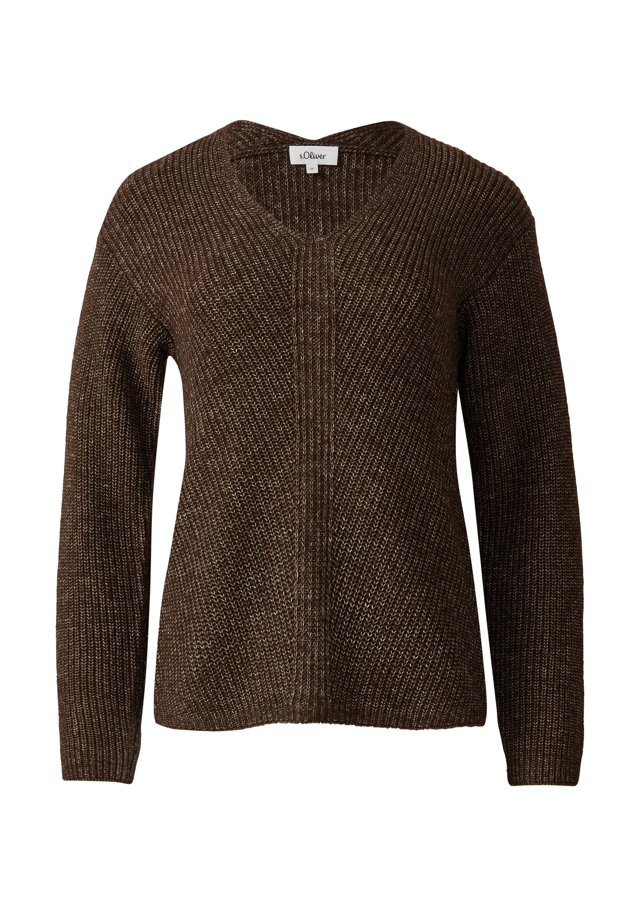 s.Oliver Longpullover Strickpullover Weicher Strickpullover im Relaxed Fit günstig online kaufen