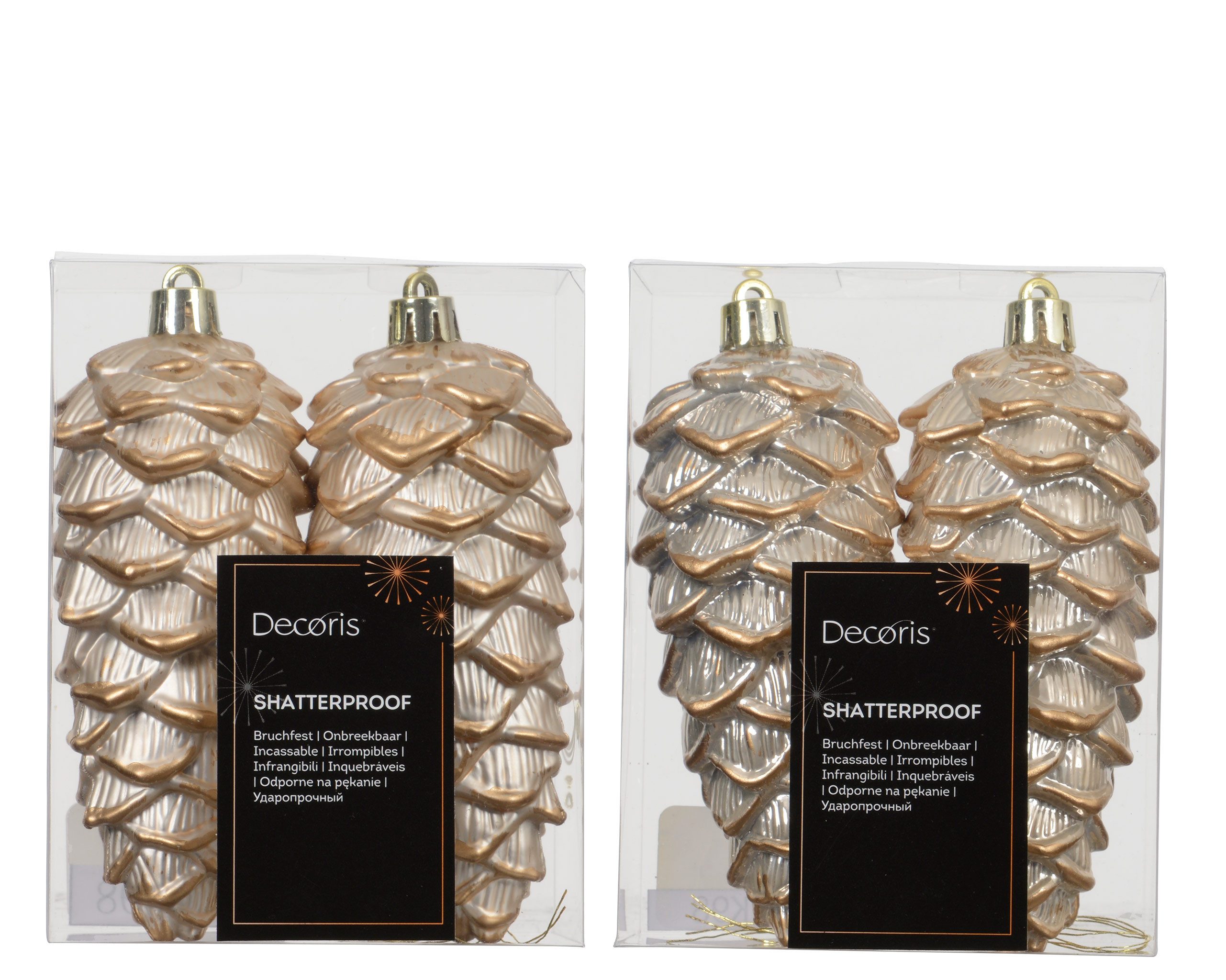 Kaemingk Christbaumschmuck, Christbaumschmuck Zapfen 12cm Kunststoff 2 Stüc günstig online kaufen