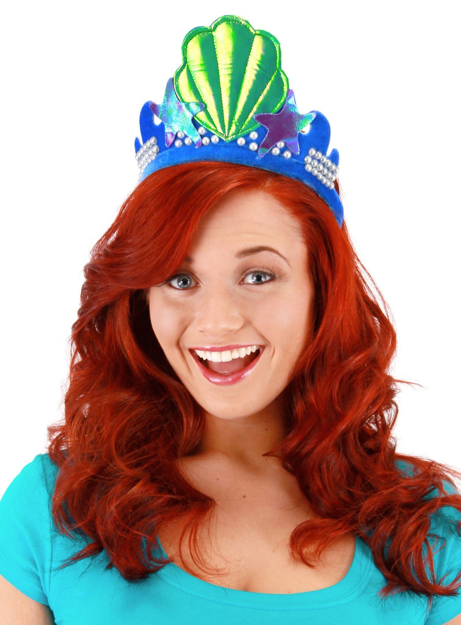 Elope Kostüm Meerjungfrau Kopfschmuck, Farbenprächtiger Meerjungfrau Kopfschmuck mit Stirnband