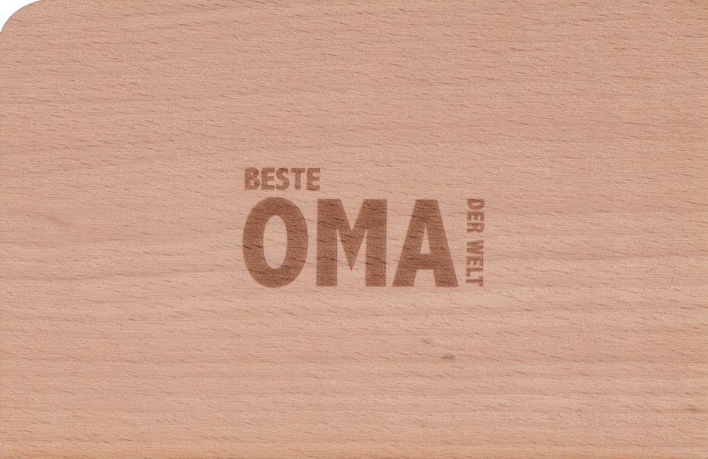 postkarten-universum.de Postkarte Holzpostkarten-Set "Beste Familie der Welt"
