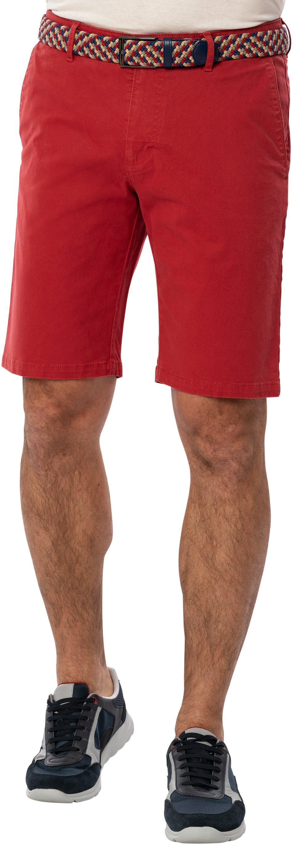 im aus rot extraweichem Baumwoll-Twill Chino-Stil Bermudas Suprax