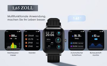 Insma Smartwatch (1,65 Zoll), 1-tlg., Multisonsor IP67 Wasserdicht