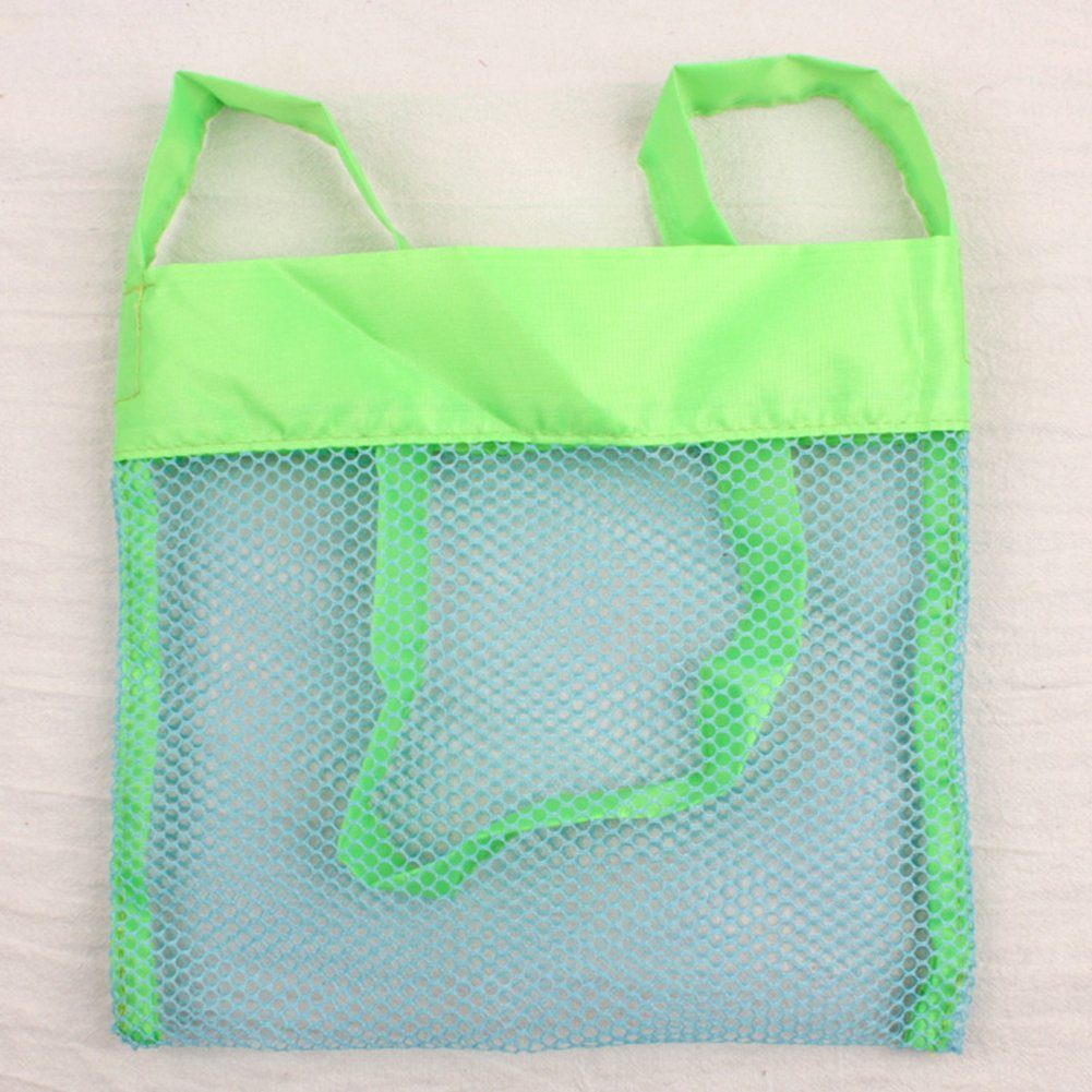 Blusmart Strandtasche Netz-Strandtaschen, S Von tape Aufbewahrung Extra Tragetasche Große blue Zur nets green