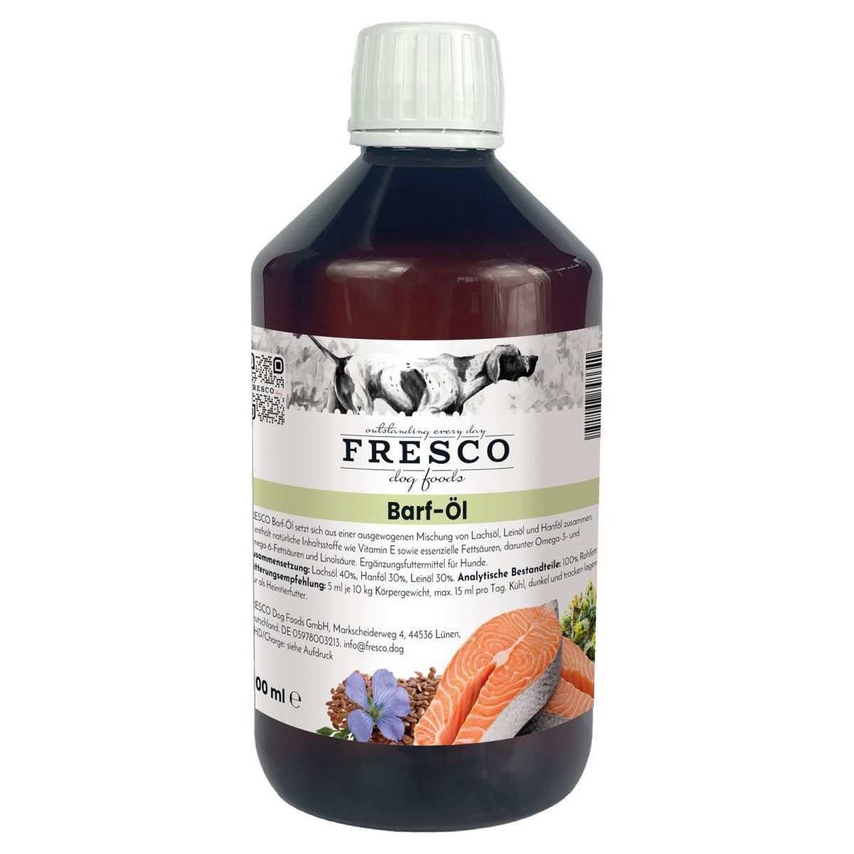 Fresco Barf-Öl für Hunde, Nassfutter für: Hund