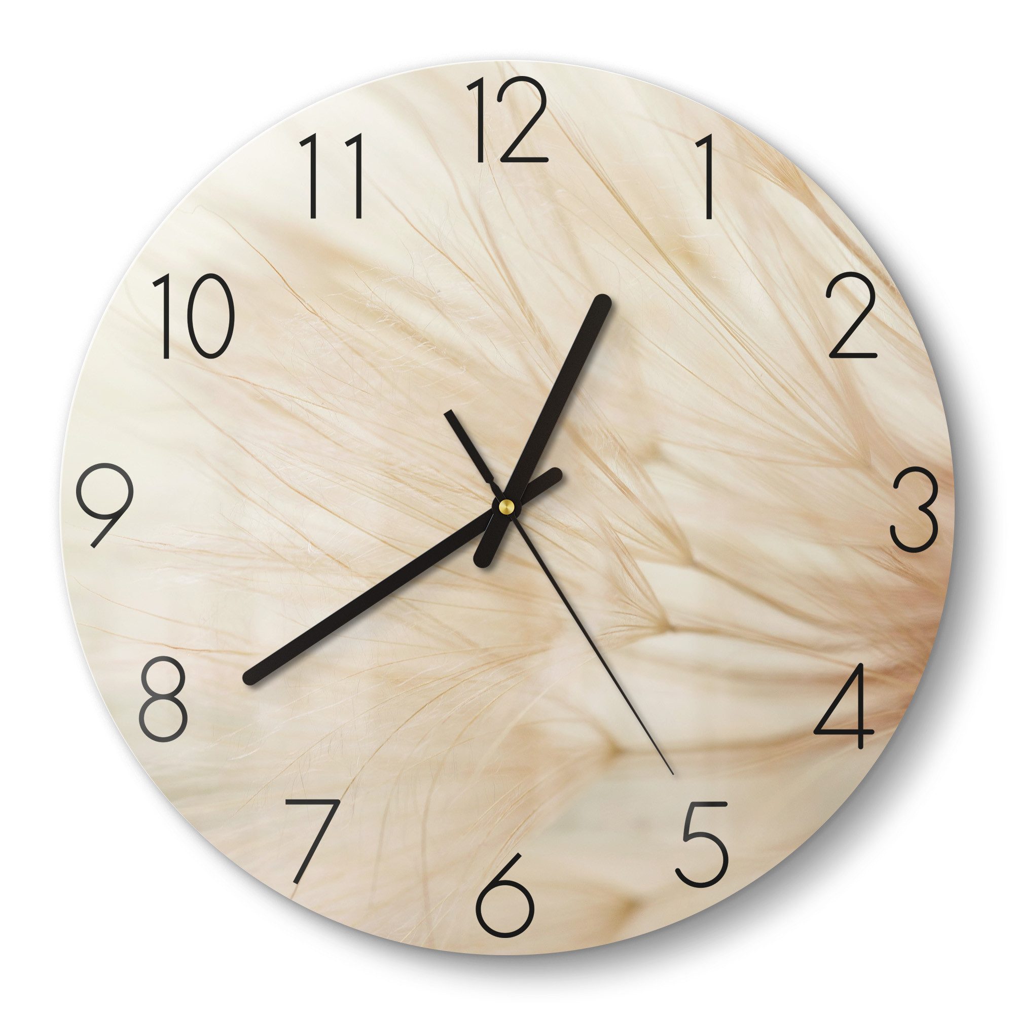 DEQORI Wanduhr 'Zarte Natur' (Glas Glasuhr günstig online kaufen