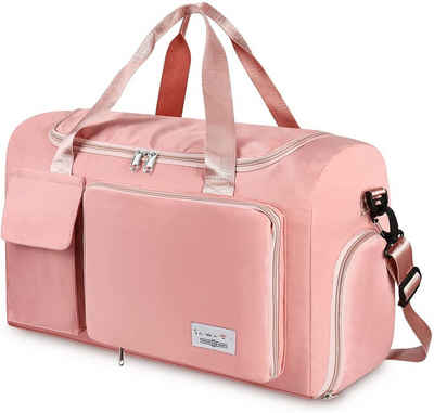 XDeer Reisetasche Sporttasche mit Schuhfach,wasserdichte Reisetasche,Gepäcktasche, 32L Weekender-Tasche, Urlaubstasche,Trainingstasche für Damen