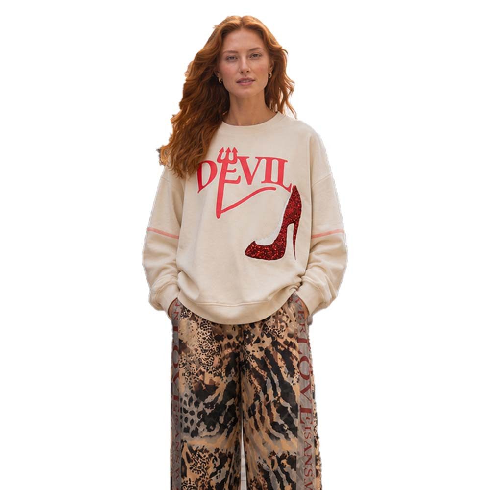 Miss Goodlife Sweatshirt Miss Goodlife Damen Sweatshirt „DEVIL“ MG15765 MG15767 High Heel