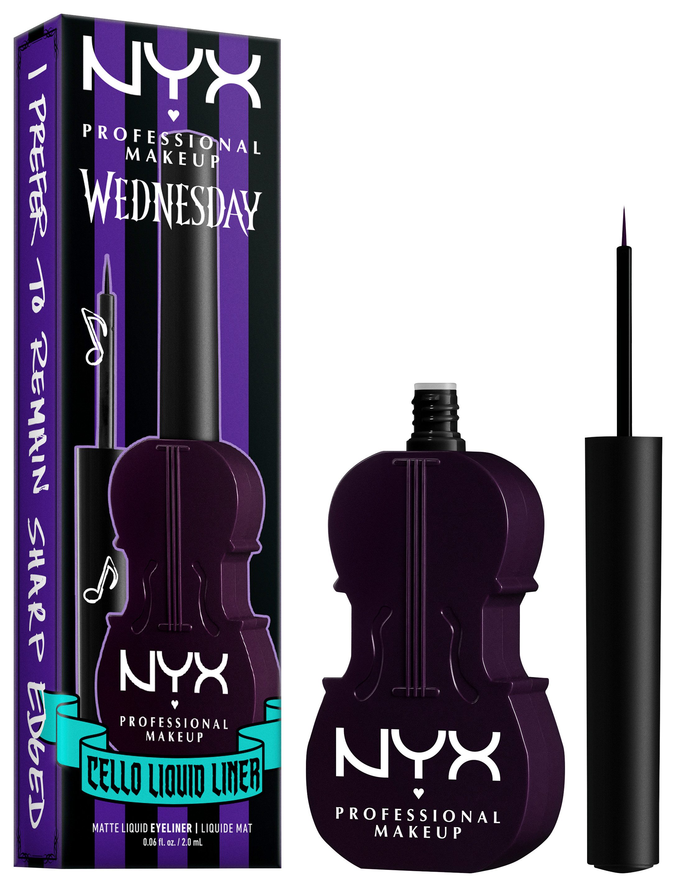 NYX PROFESSIONAL MAKEUP Eyeliner Wednesday Cello Liquid Eyeliner