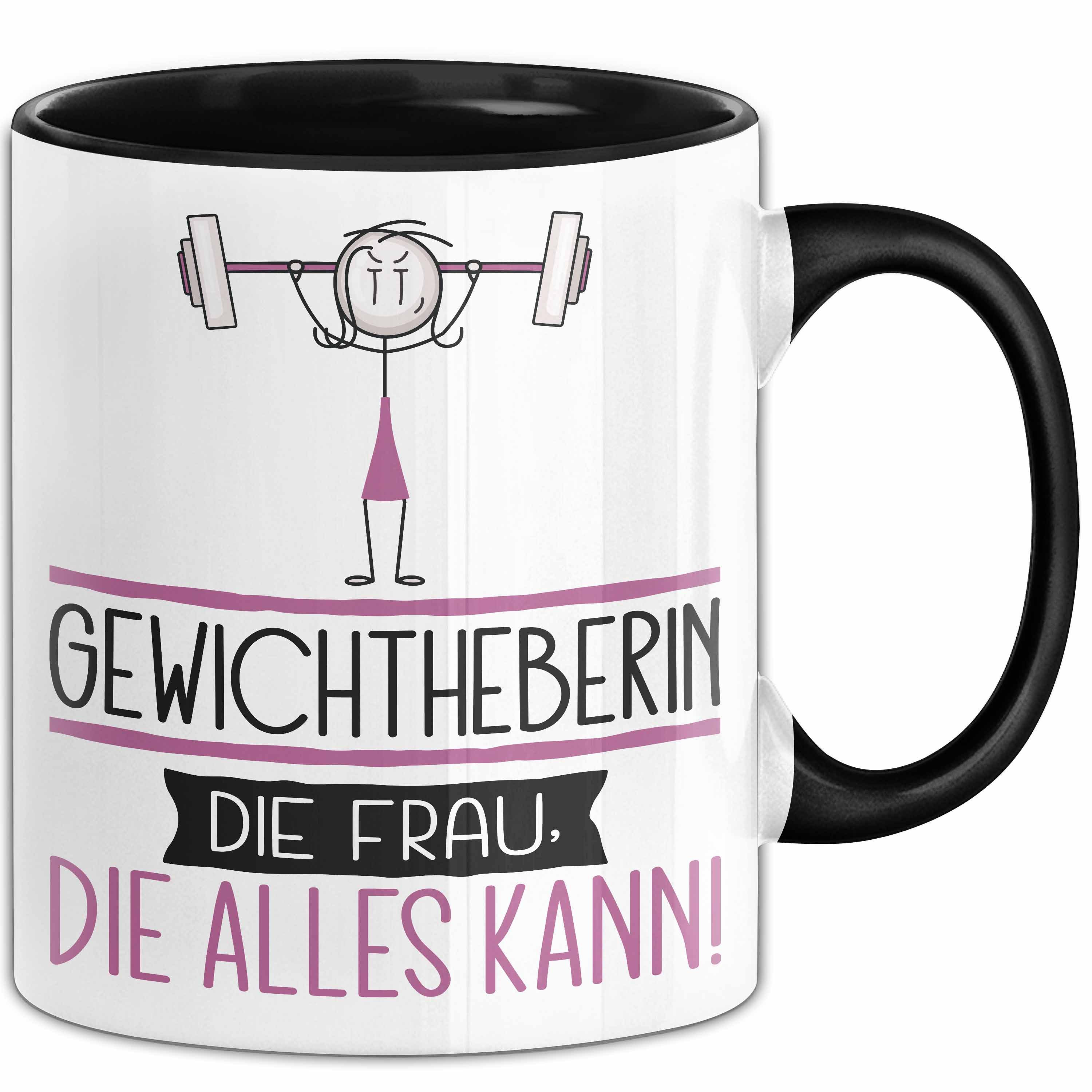 Trendation Tasse Gewichtheberin Geschenk Tasse Becher Die Frau Die Allen Kann Geschen