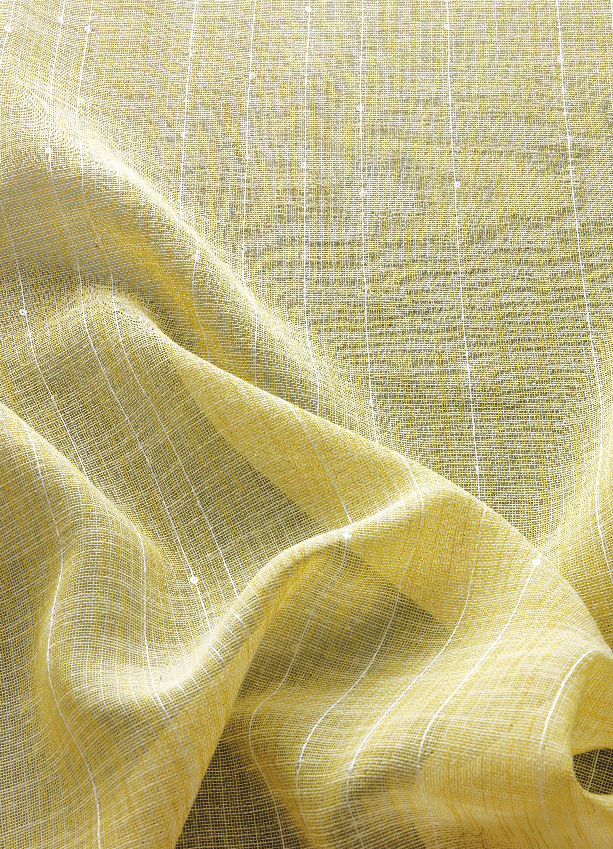 Vorhang KIEW, Neutex for you!, transparent, Look Pailleten Multifunktionsband edlen Jacquard, mit St), (1 lemon Schlichter