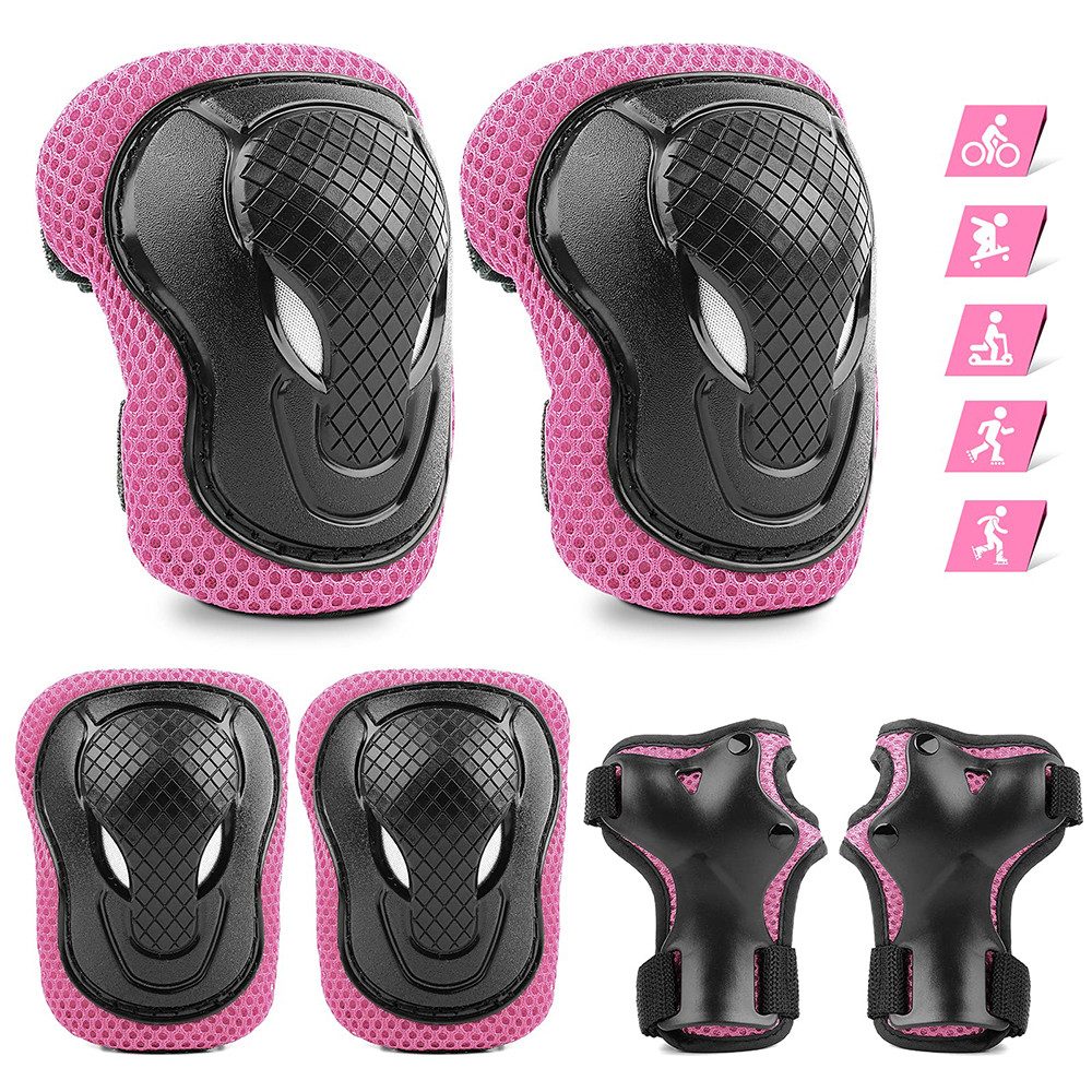 Protektoren-Set Knieschoner Kinder Schoner Inliner Kinder 6er Set