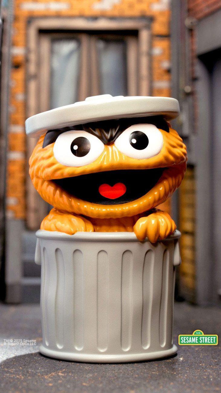 Super7 Merchandise-Figur Sesamstraße FUN! FUN! Soft Vinyl Figur Oscar the Grouch (Orange) 13 cm