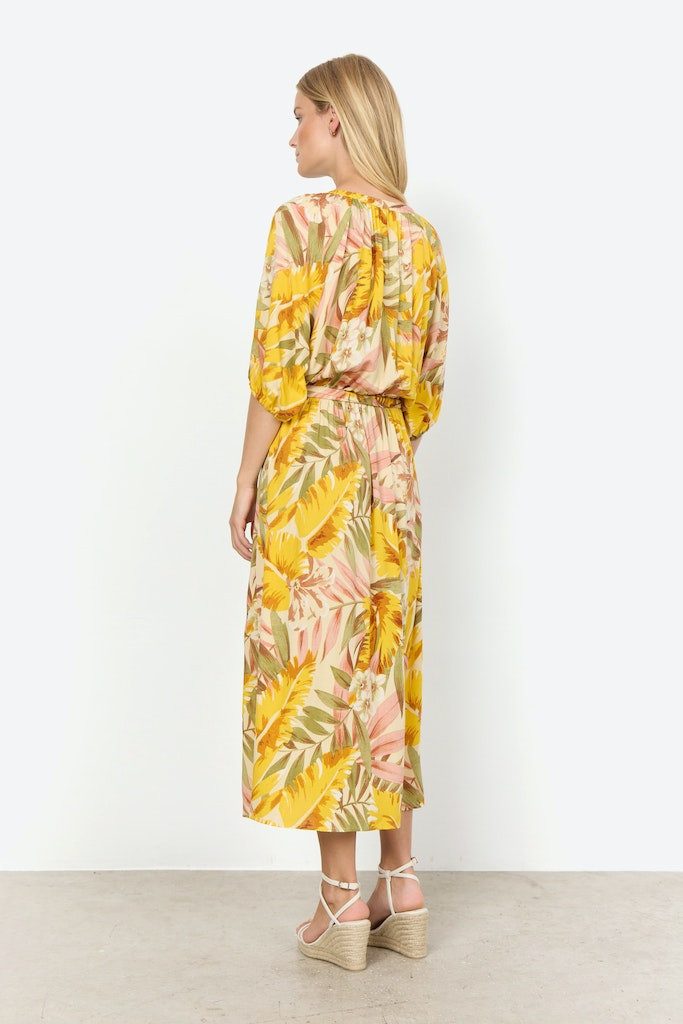 soyaconcept Cocktailkleid SC-ELYSE 5 GOLDEN YELLOW COMBI günstig online kaufen
