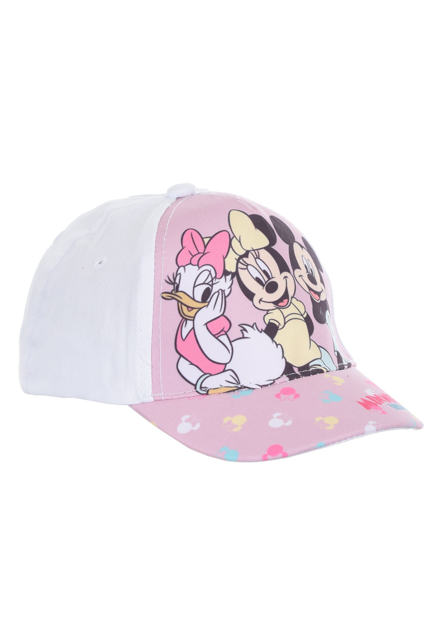 Disney Minnie Mouse Baseball Cap Minnie Mickey Daisy Kappe Mütze Weiß