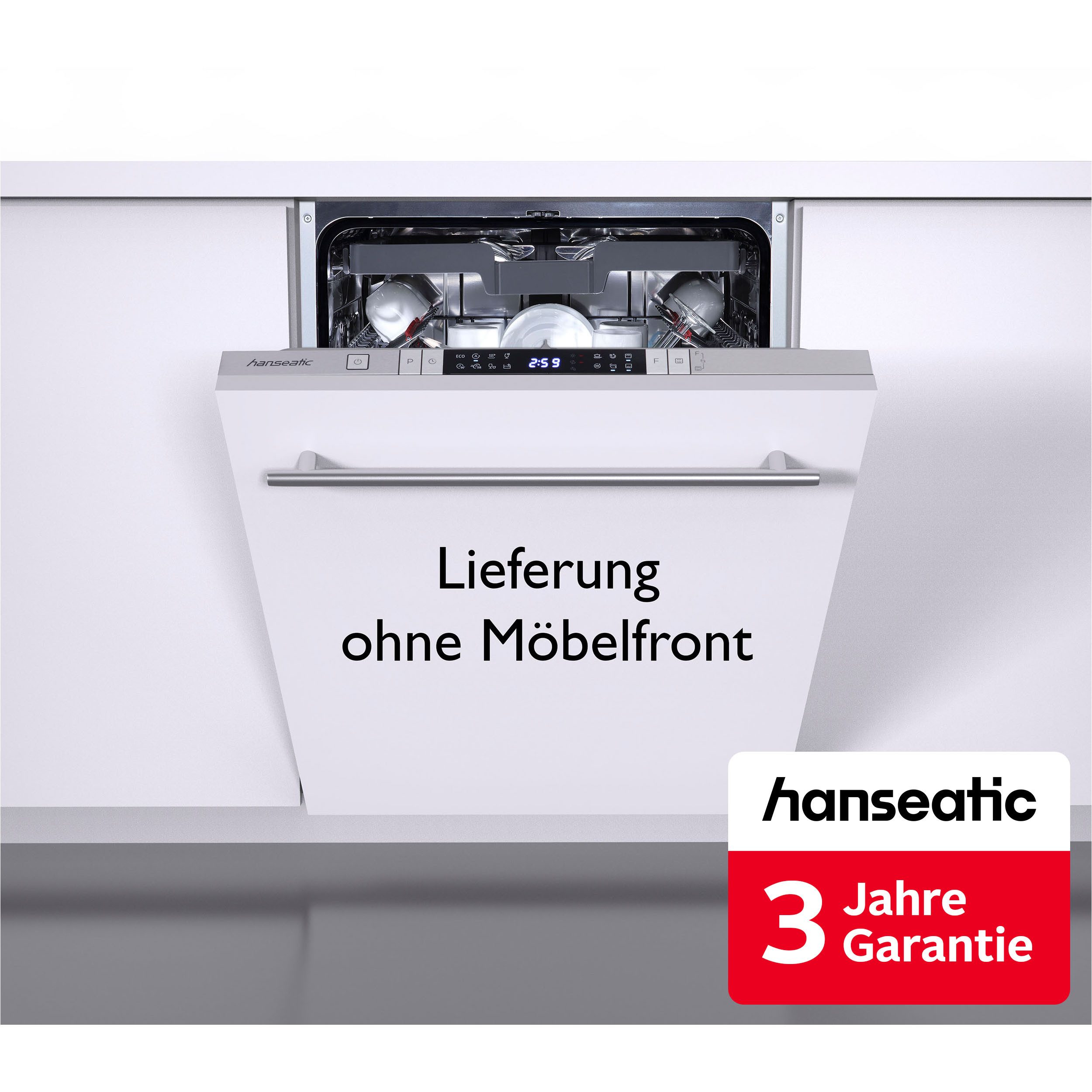 Hanseatic vollintegrierbarer Geschirrspüler HGVI6082A147913DS, 14 Maßgedecke, inkl. 3 Jahre Herstellergarantie