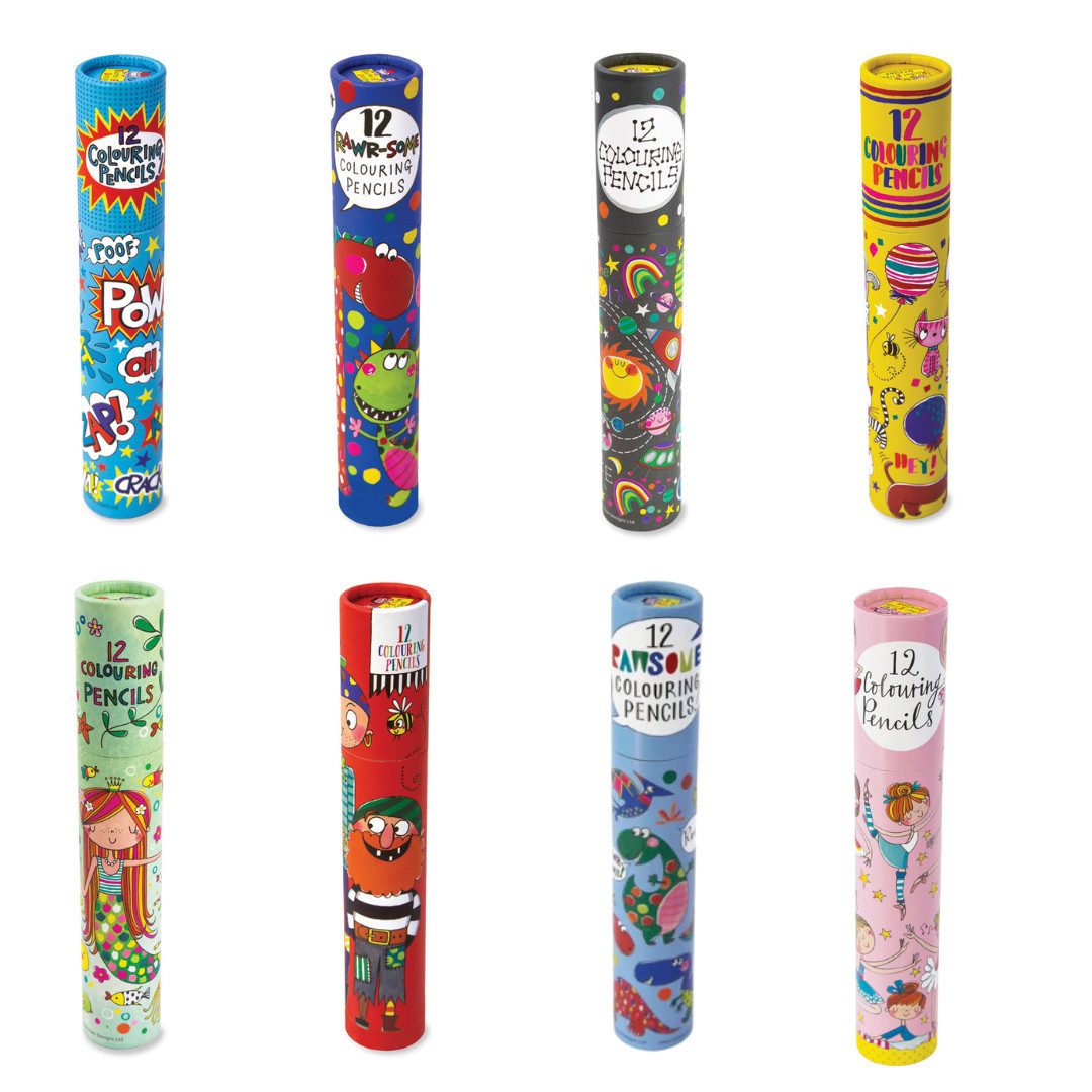 Partystrolche Buntstift Buntstifte-Set mit 12 Buntstiften in einer Themen-Box, (Stiftebox + 12 Buntstifte)