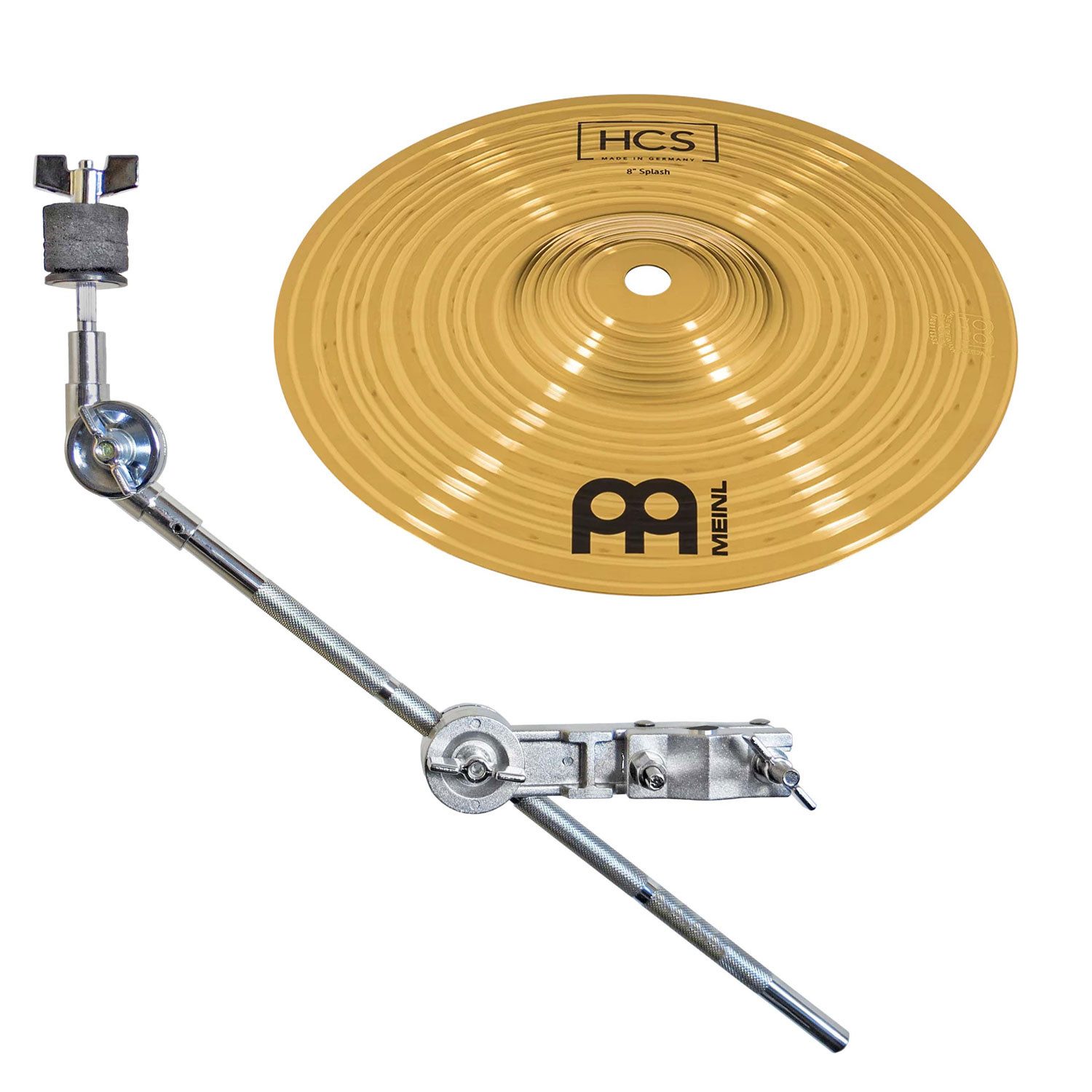 Meinl Cymbals Becken Meinl Becken HCS8S Splash Effektbecken 8 Zoll mit Beckenarm