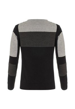 Cipo & Baxx Strickpullover in lässiger Biker-Optik