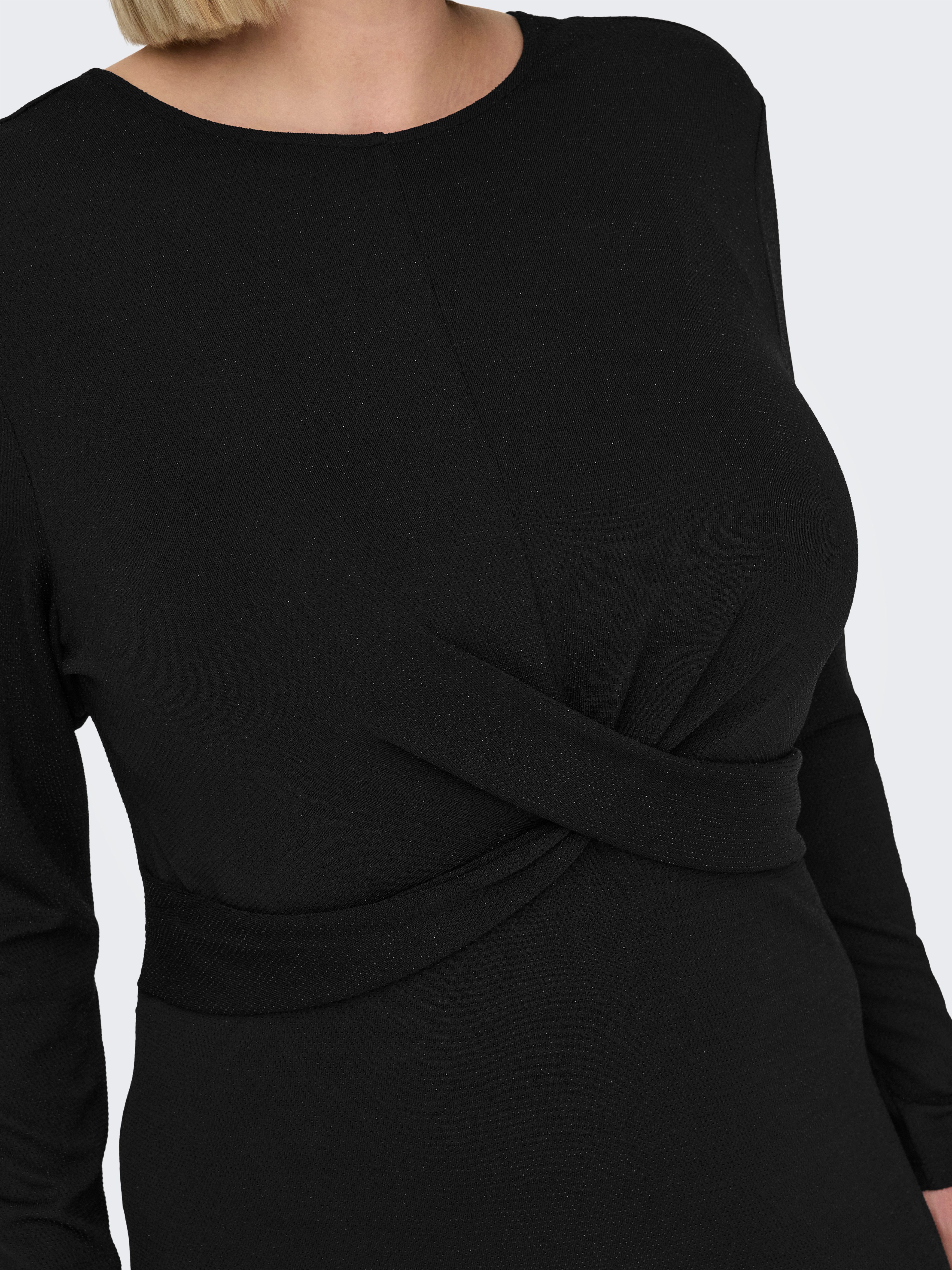 ONLY CARMAKOMA Jerseykleid CARQUEEN L/S GLITTER TWIST DRESS JRS BF Sommerkl günstig online kaufen