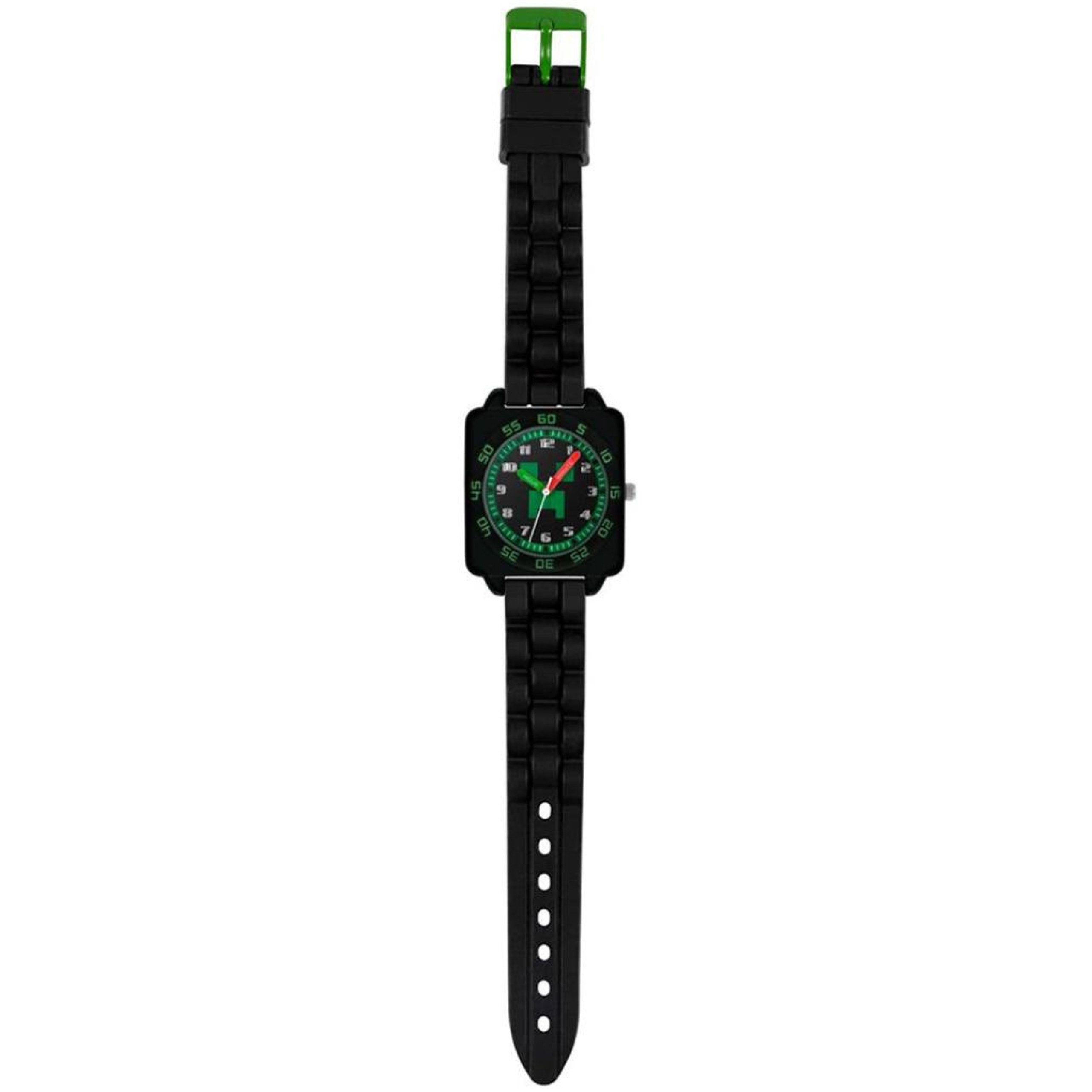 Minecraft Chronograph Minecraft Kinderuhr QUARZUHR, verstellbare Lernuhr für Jungen 6+