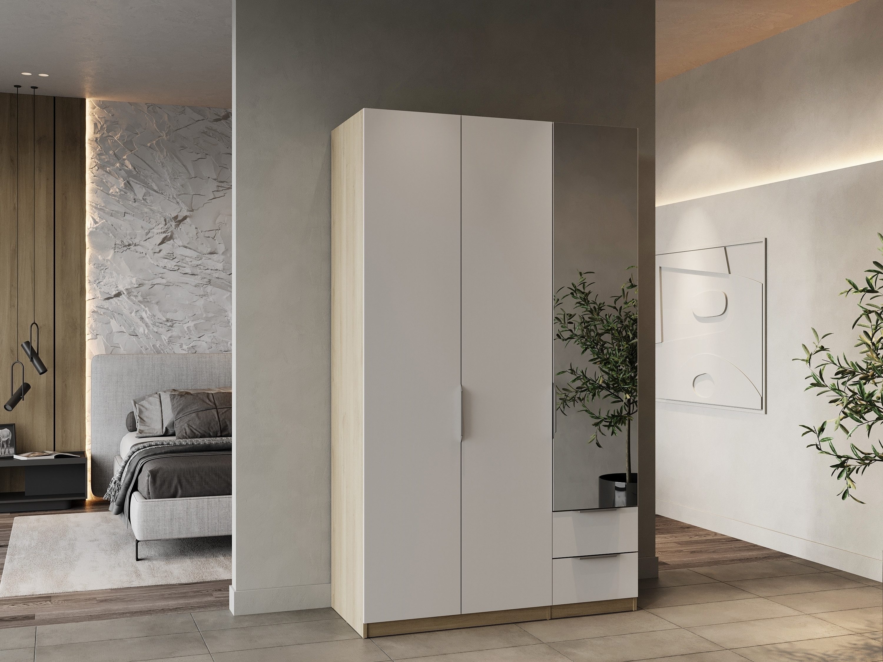 Drehtürenschrank GHOST