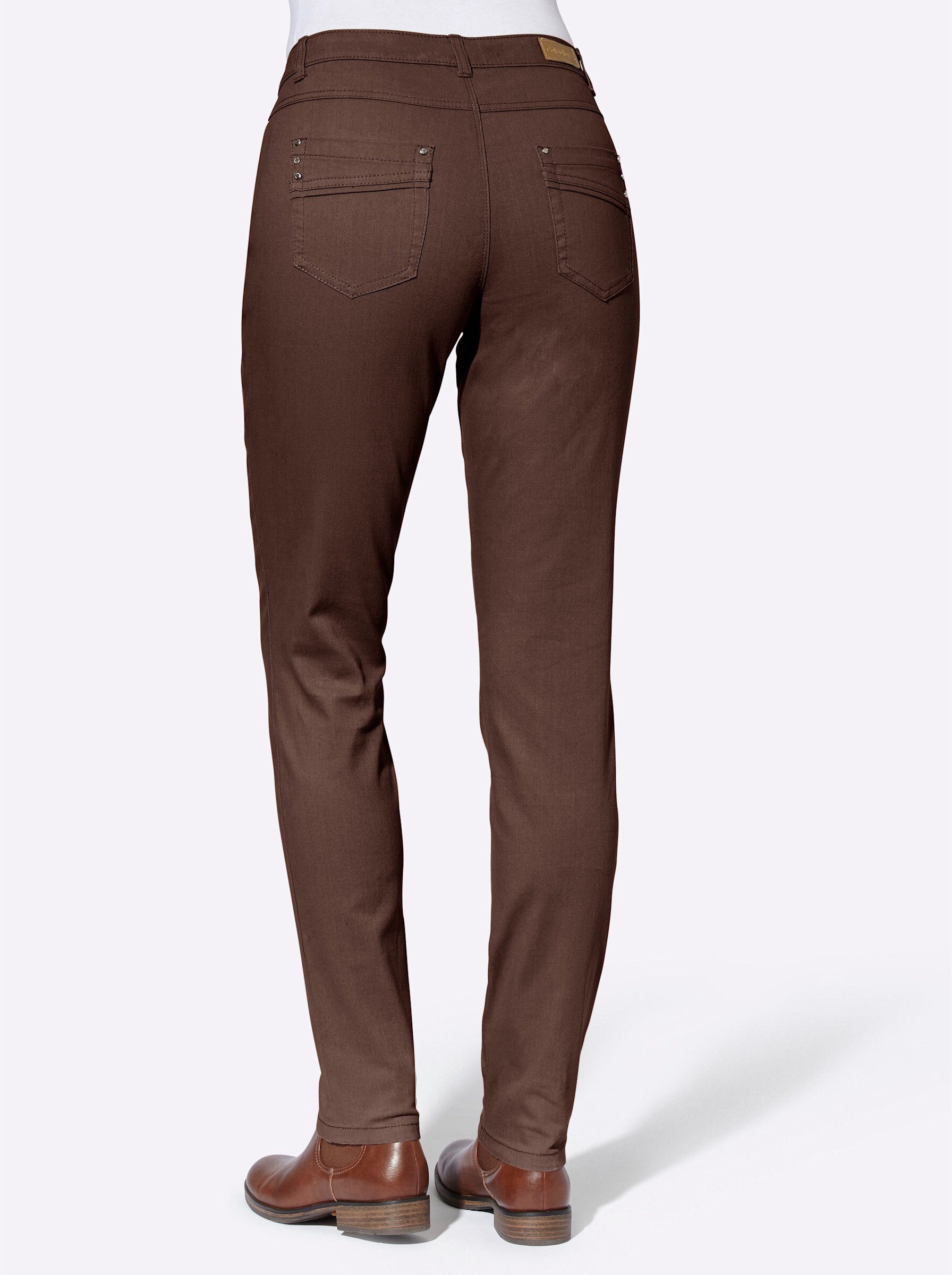 Witt Bequeme Jeans Hose leicht vertieft