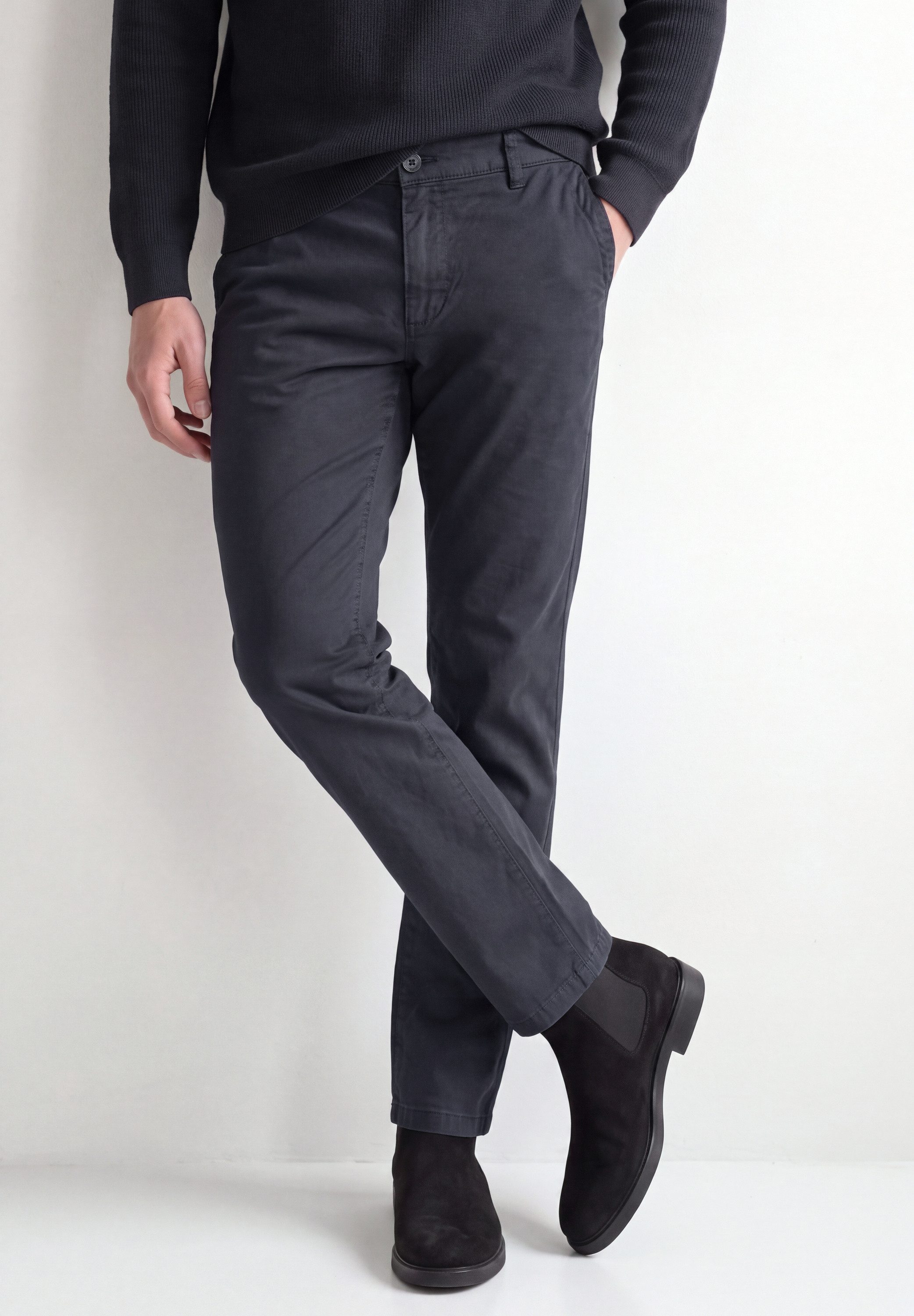 STREET ONE MEN Chinohose mit Elastikbund