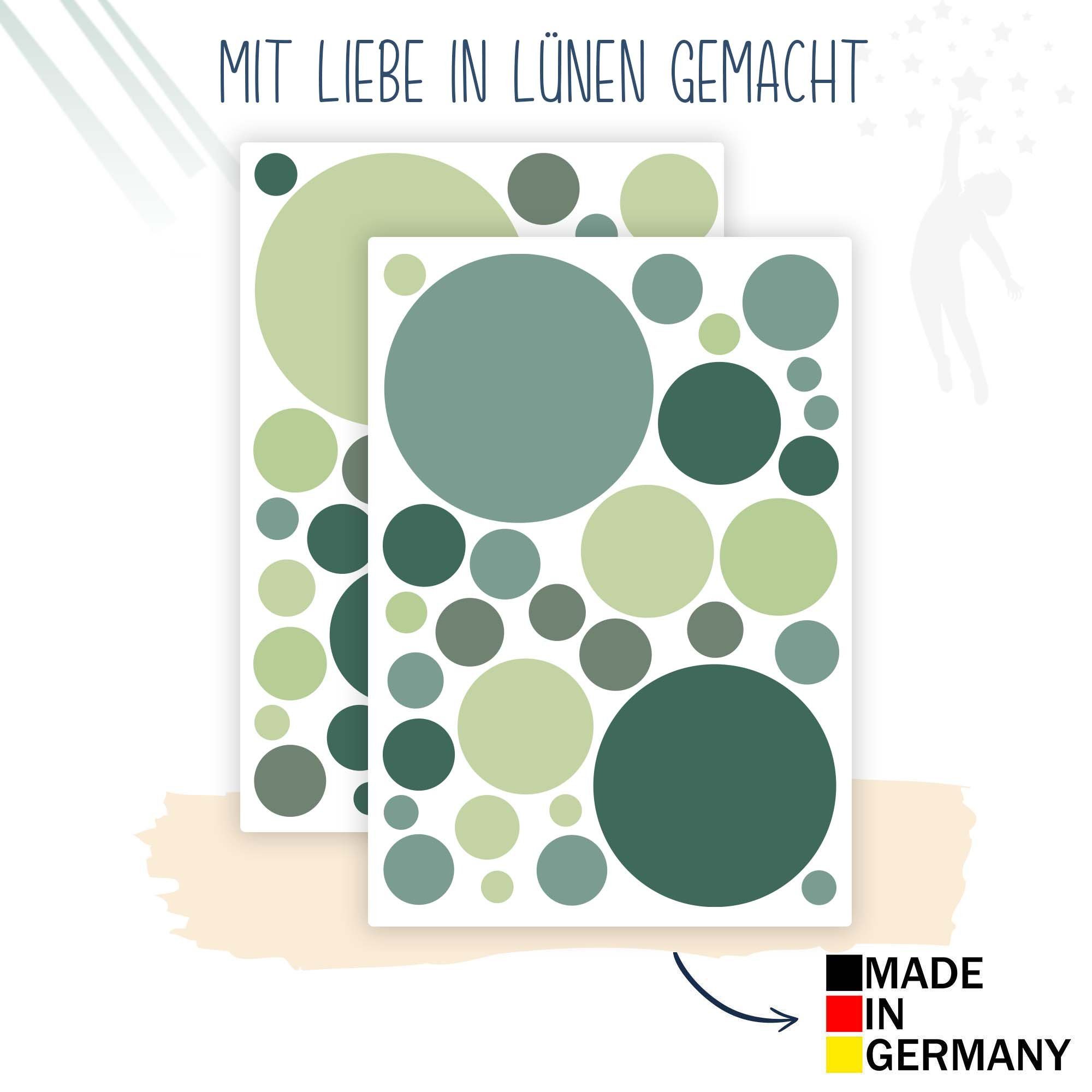 WANDKIND Wandsticker Kreis Set Aufkleber 60 Stück V336, wieder ablösbar günstig online kaufen
