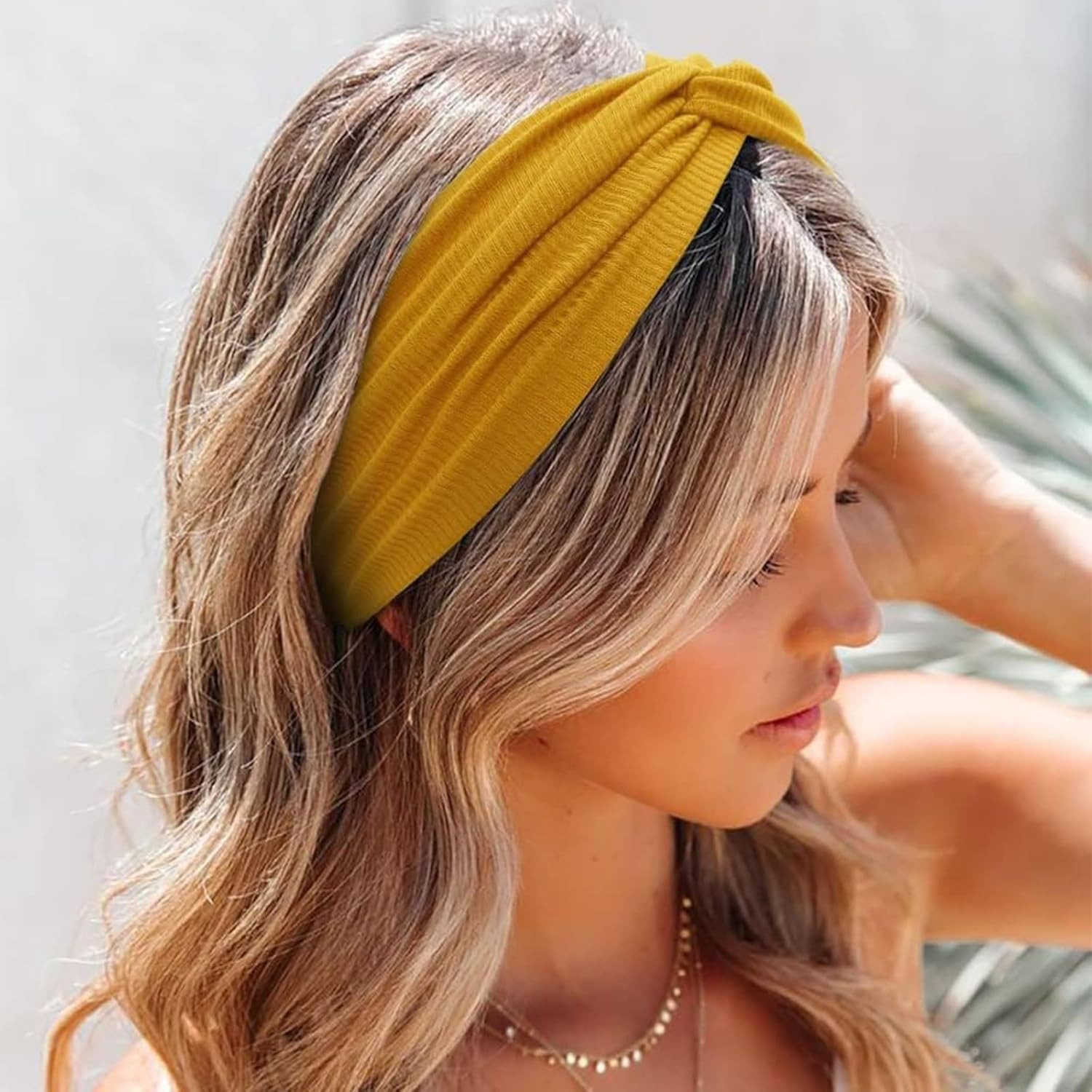 Zaewry Haargummi 6 Stück Boho Stirnbänder, Rutschfest Stirnband,Damen Haargummi, 6-tlg., für kurzes Haar, Yoga, Workout, Laufen, Sport