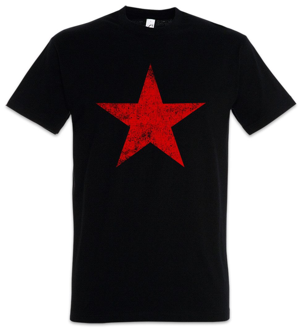 Urban Backwoods Print-Shirt Punk Star Herren T-Shirt Anarchy Rock Music Red günstig online kaufen