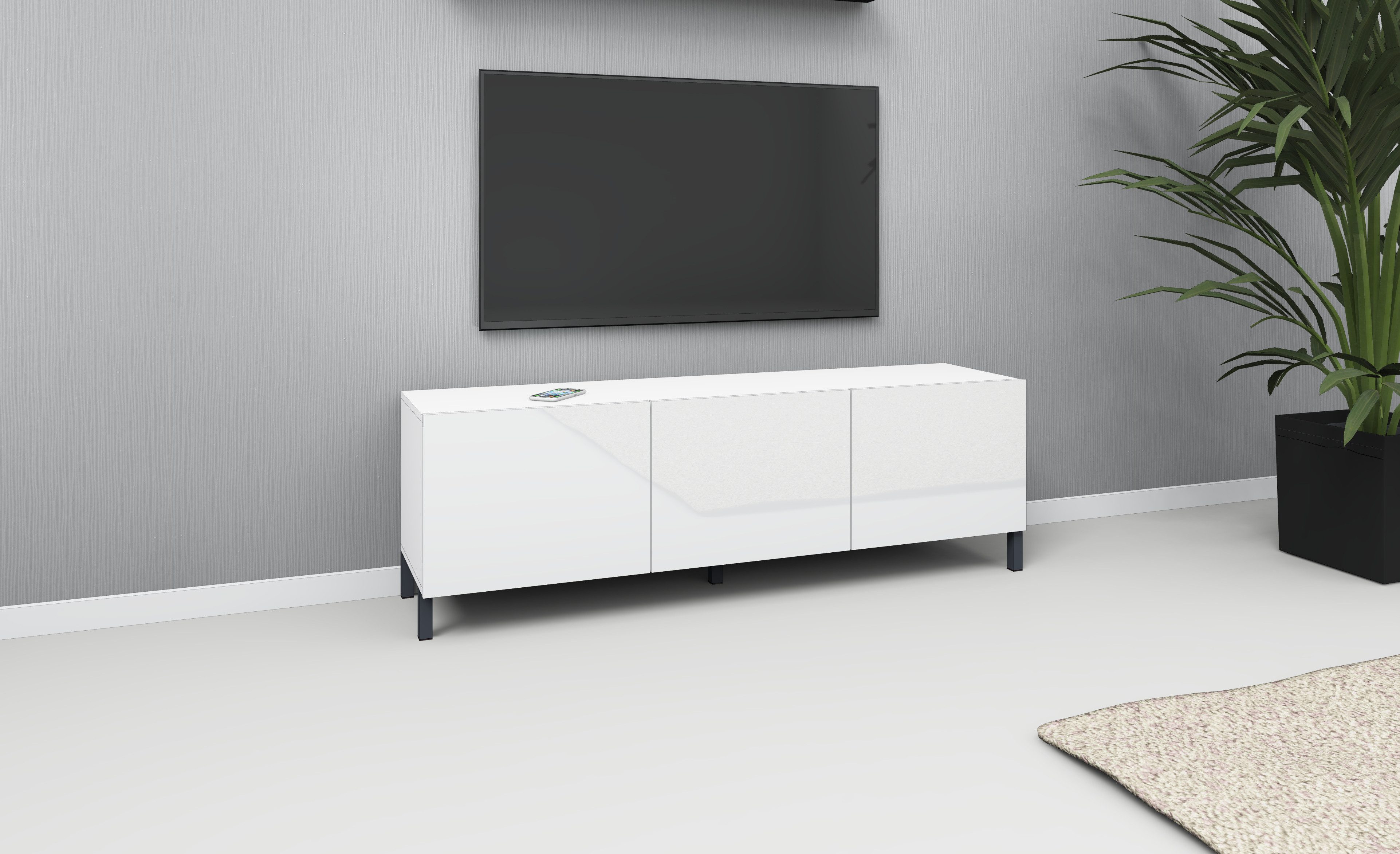borchardt Möbel Lowboard Pori, Breite 139 günstig online kaufen