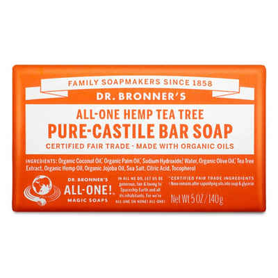 Dr. Bronners Feste Duschseife Dr Bronner'S Jábon En Pastilla Árbol Del Té 140 G