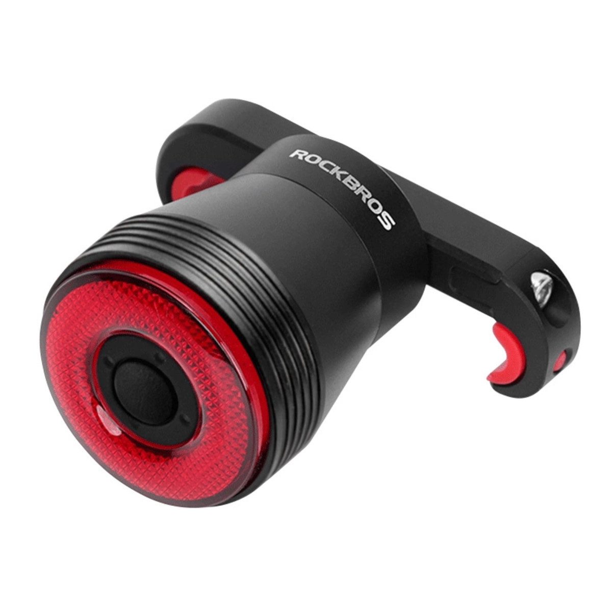 ROCKBROS Fahrrad-Rücklicht Q5, Intelligente Bremslichtfunktion, lange Leuchtdauer