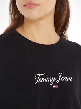 Tommy Jeans Curve Sweatshirt TJW CRV ESSENTIAL LOGO 1 CREW PLUS SIZE CURVE,mit Tommy Jeans Logo-Schriftzug & Flag