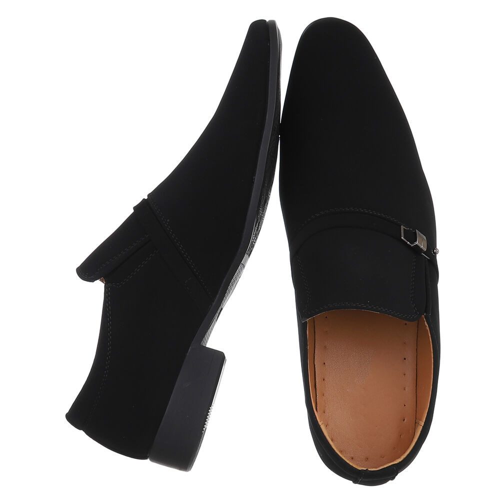 Coolwalk Eleganter Herrenschuh mit Komfort und modernem Design Slipper (89858836) Blockabsatz Business-Schuhe in Schwarz – Bild 2 von 5