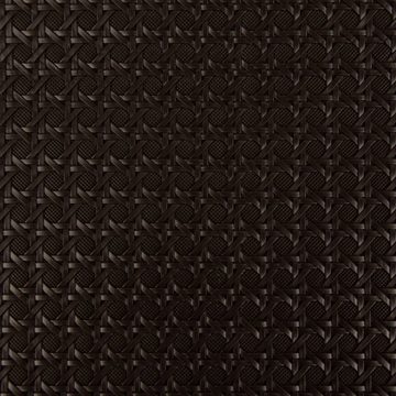 SCHÖNER LEBEN. Stoff Kunstleder Lederimitat Struktur Geometrisch Relief braun lakritz 1,4m, mit Metallic-Effekt