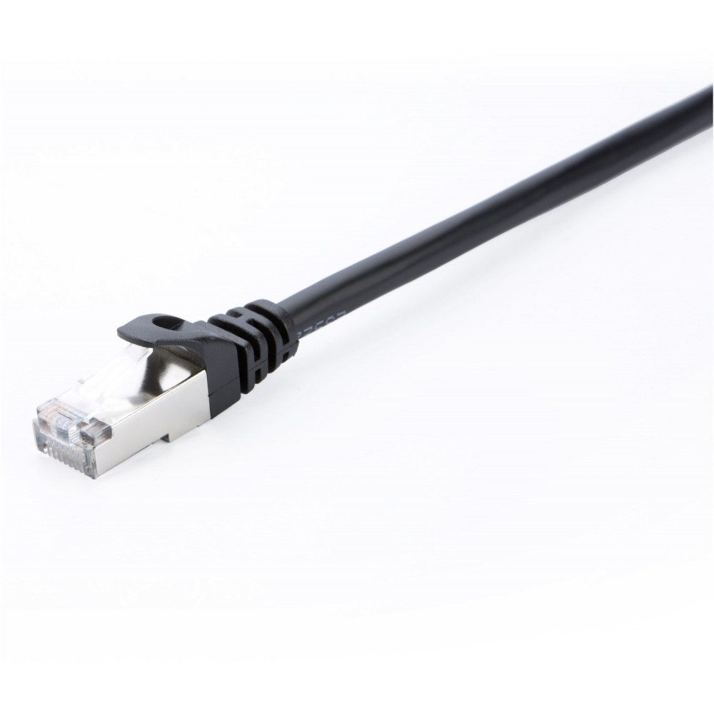 V7 VIDEOSEVEN V7 Cat.6 STP Patchkabel 5m schwarz Netzwerk-Kabel Smartphone-Adapter RJ-45 zu Cat.6 STP, Hochwertiges Cat.6 STP Kabel
