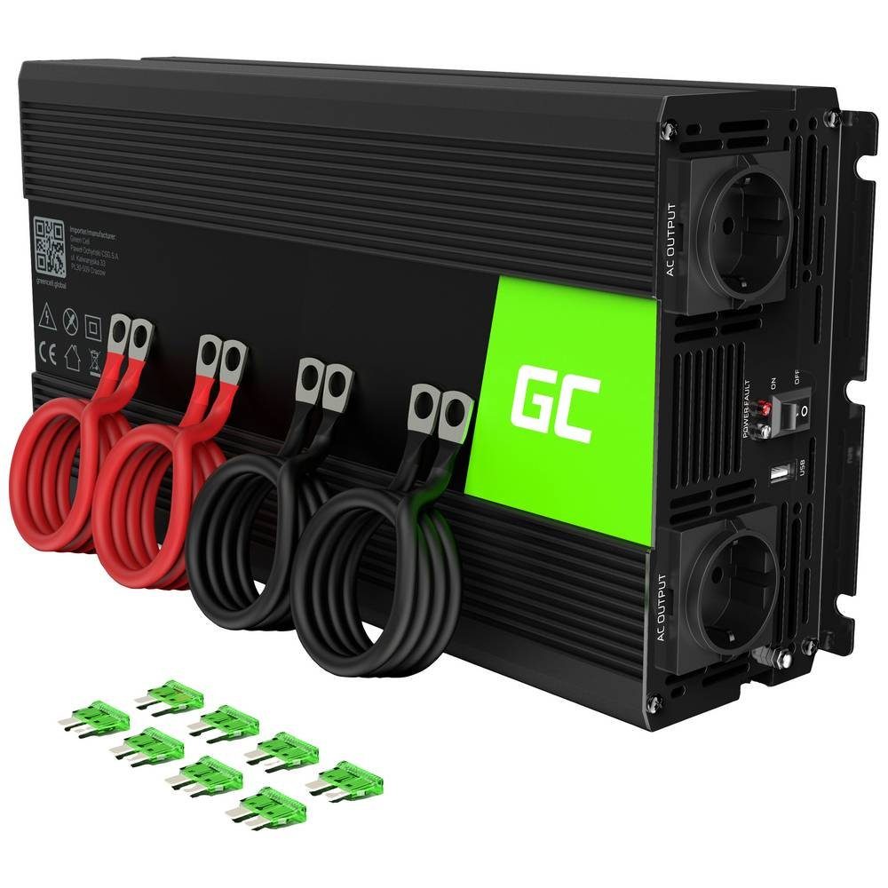 Green Cell Wechselrichter Wechselrichter / Spannungswandler 12 auf 230V 2000/4000W GC-INV11