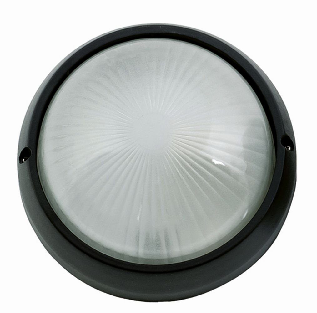 E27 cm LANO, Wandlampe IP44 Ø Außen-Wandleuchte Licht-Erlebnisse Maritim außen Schwarz 26 Weiß Aluminium ohne Leuchtmittel,