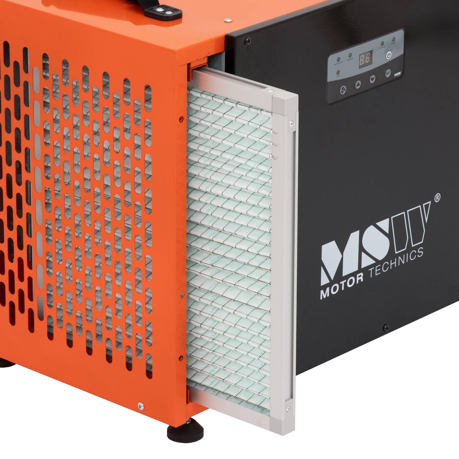 MSW Bautrockner 72 l / 24 h Luftentfeuchter für Kriechkeller 90 m² Raumtrockner, Entfeuchtung 72 l/Tag