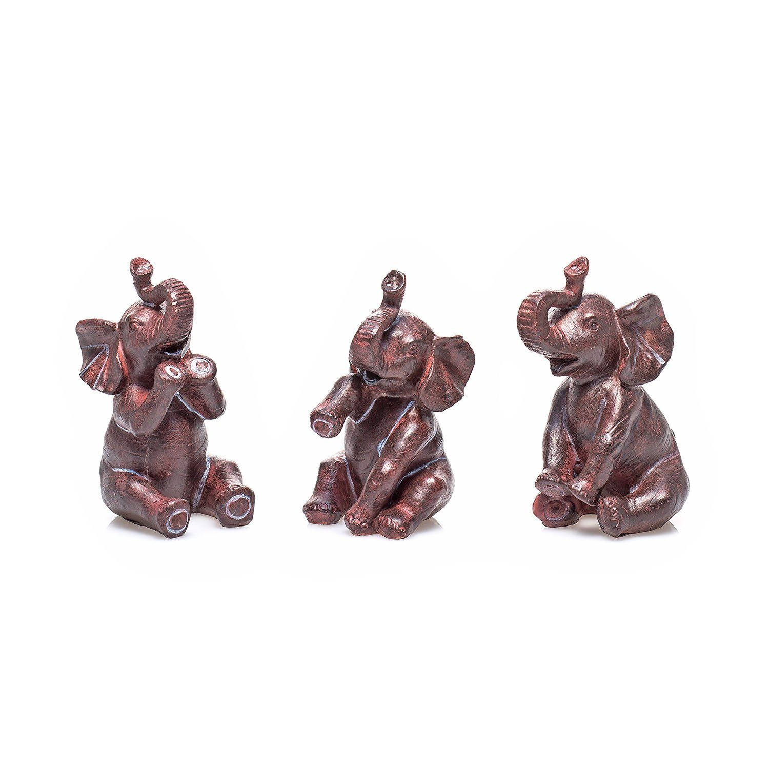 pajoma® Tierfigur Elefanten Trio 3er-Set, Höhe 14 cm