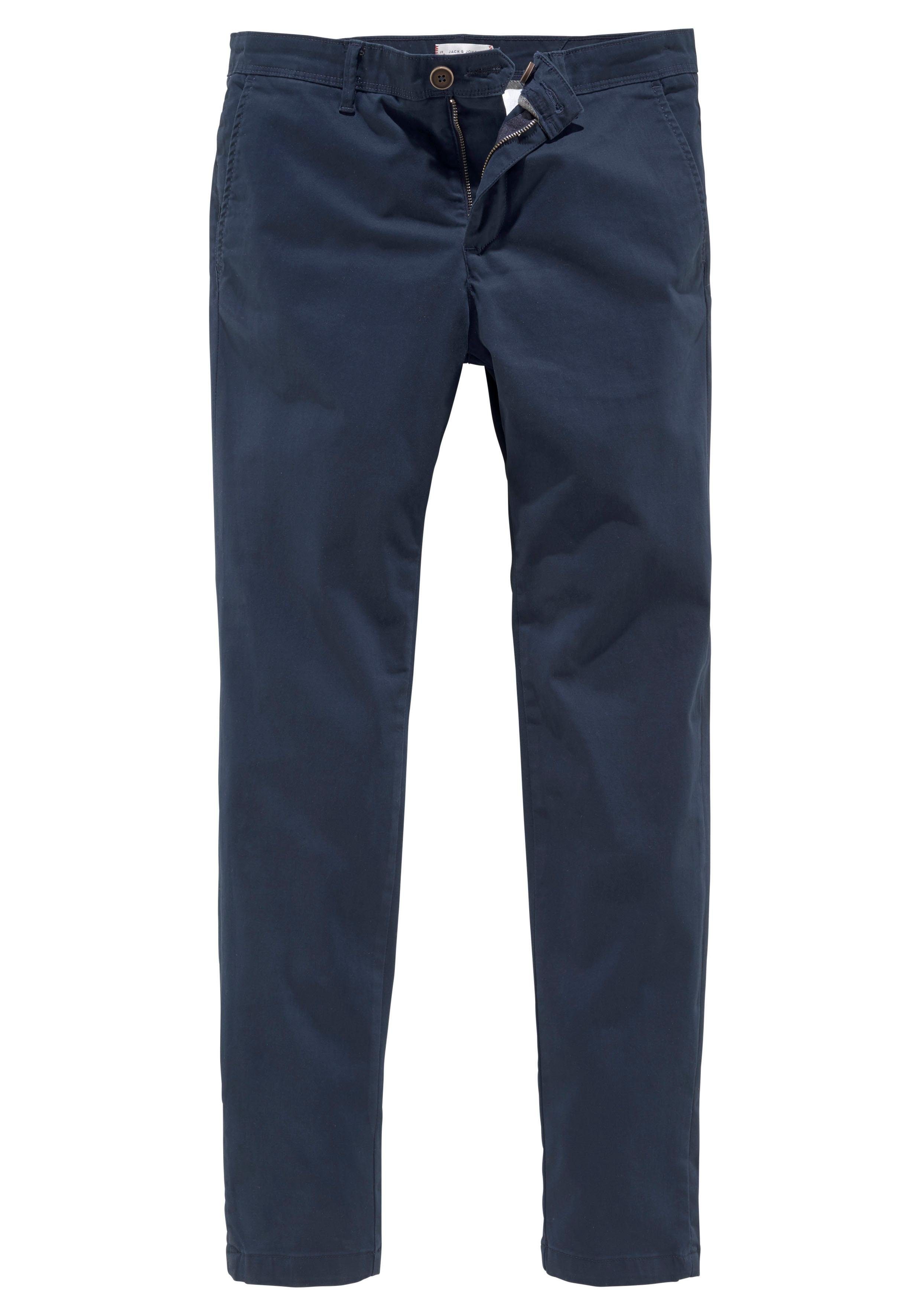Jack & Jones Chinohose JJIMARCO mit Badge und hohem Tragekomfort unifarben, modisch, slim fit, Baumwollmischung – Bild 5 von 5