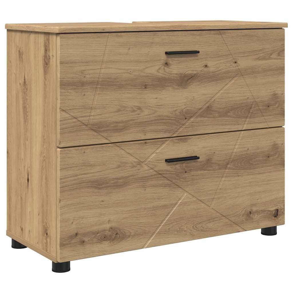 vidaXL Badezimmerspiegelschrank Badezimmer Schrank Eiche handwerklich günstig online kaufen