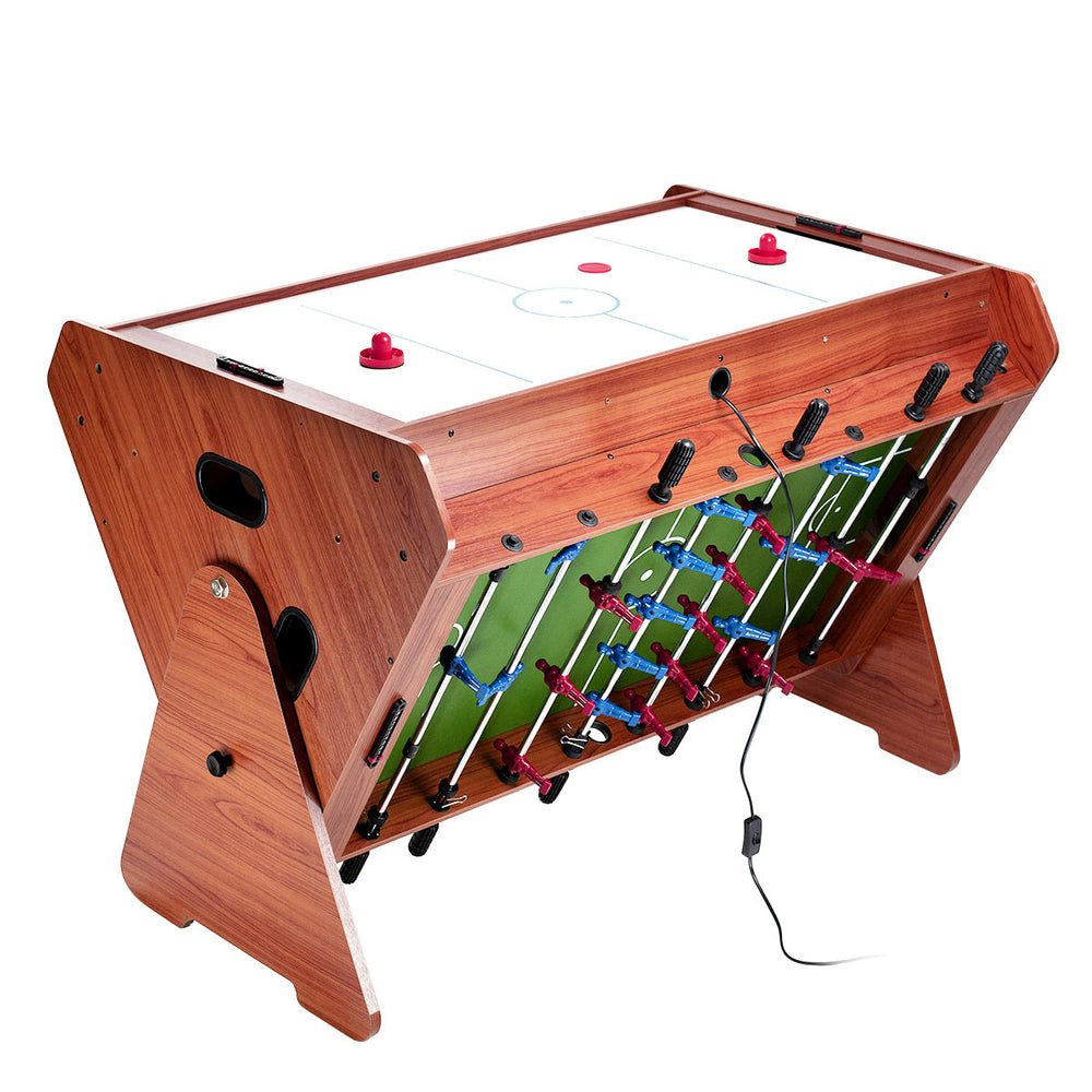 NILS FUN Spieltisch 3-in-1 Tischspiele Set, (Spar-Set, 1-tlg), Billard, Tischfußball, Air-Hockey