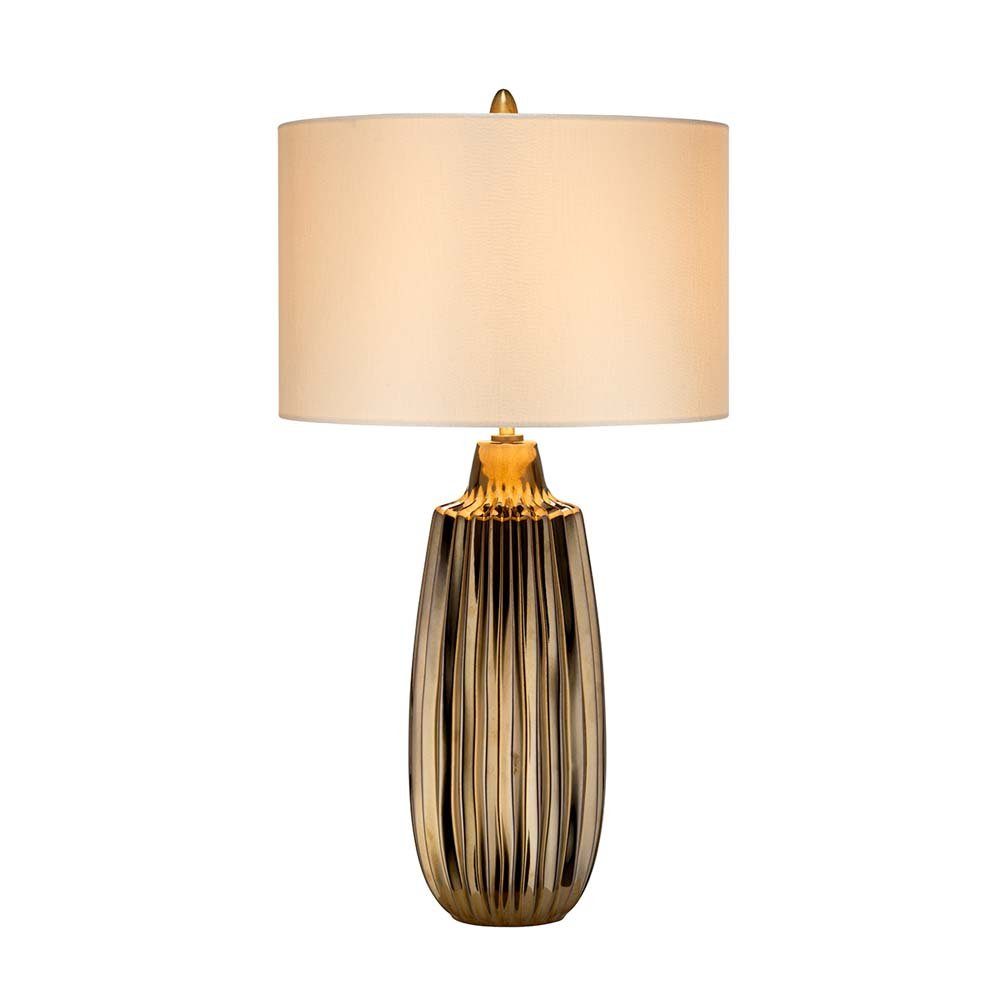 Elstead LIGHTING LED Tischleuchte, Leuchtmittel nicht inklusive, Tischlampe Beistelllampe Schreibtischlampe Schlafzimmerlampe Keramik