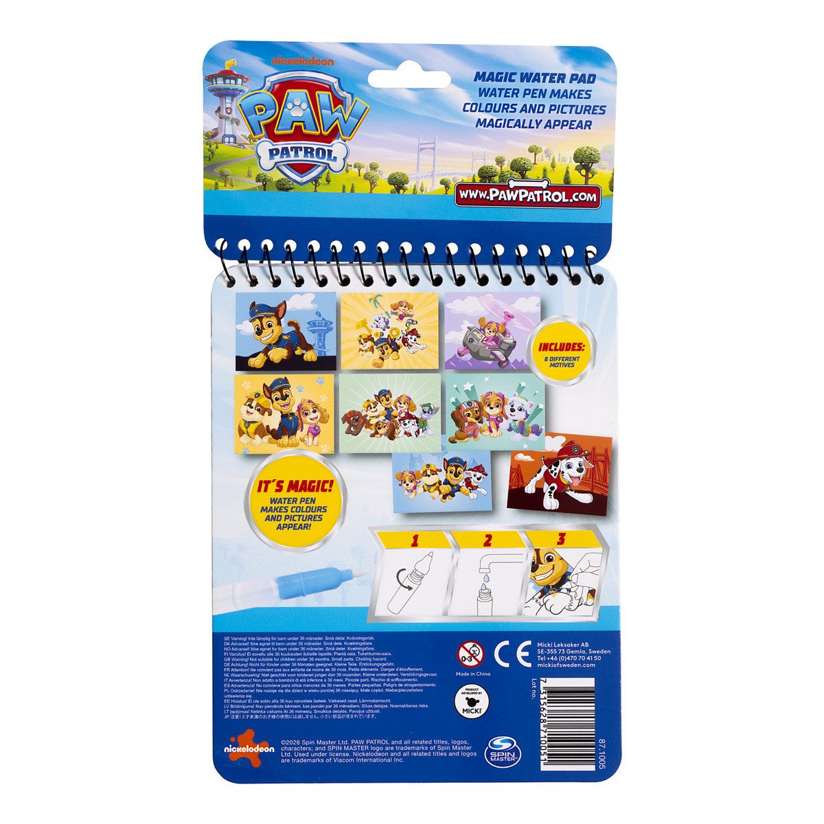 PAW PATROL Malbuch 87100500 Unisex Kinder, Malbuch, Ausmalbuch, Ausmalheft, Malblock, Zeichenbuch