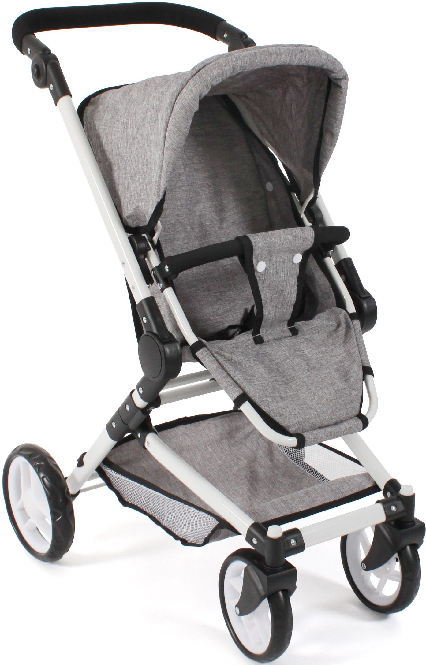 CHIC2000 Kombi-Puppenwagen Fides 3in1, Melange Grau, mit Babywanne, Sportsi günstig online kaufen